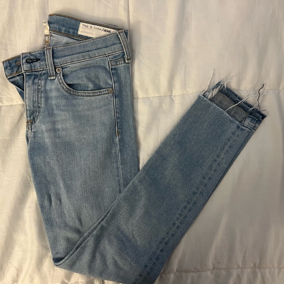 Rag & Bone Step Hem Crop - Picture 1 of 5